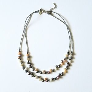 Dainty Layered Pearl Necklace